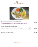 Le St Nicolas menu
