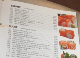 Sushi Hikari menu