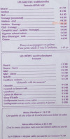 Miss Clairon Côté Cave Et Côté Fourneaux menu