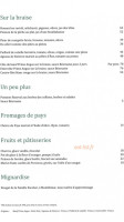 Clover Gordes menu