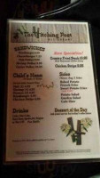 The Hitching Post menu