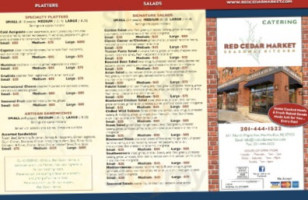 The Red Cedar Market menu