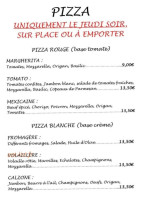 Le Clos Des Brasseurs menu