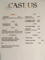 Caseus menu