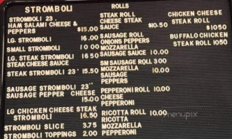Sorrento Pizzeria menu