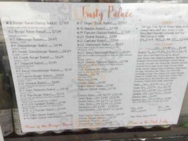 Frosty Palace menu