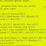 La Guinguette Aux Perroquets menu