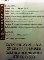 Keely's Alehouse Grille menu