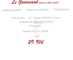 La Bexane menu