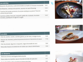 La Table De La Bastide menu