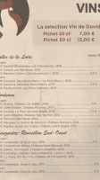 Le Bistro Francais menu