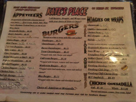 Kates Place menu