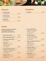 Euro-Pastaria menu