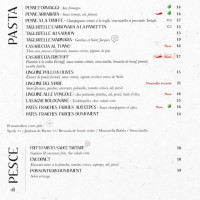 Le Comptoir Italien menu