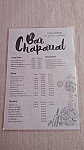 El Chaparral menu