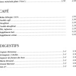 Les Marronniers Carta