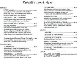 Rossilli's menu