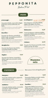Pepponita menu