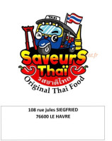 Saveurs Thai menu