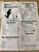 Riley's Rendezvous Grille Tavern menu