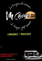 M Burger menu