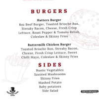 Hatters' Lane menu