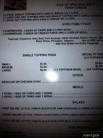 Tony's Pizzeria Gyros food