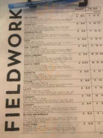 Fieldwork Brewing Company menu