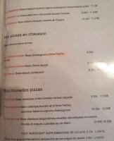Divina Pizza menu