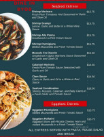 Angelo's Pizza menu