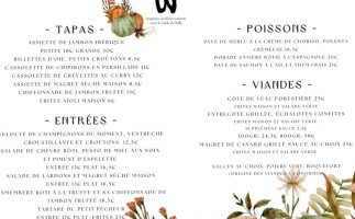 La Table De Willy menu