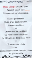 Le Pavillon menu