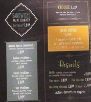 Les 2 Frères menu