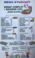 Sanvic Kebap menu