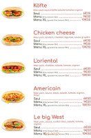 Mexi Kebab menu