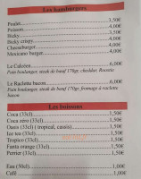 La Frite Calcéenne menu