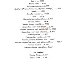 Creperie Chez Tante Phine menu