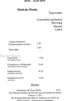 Gasthof Schmidbaur Zur Krone menu