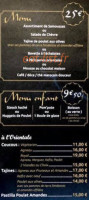 O'saveurs menu