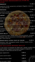 Mozza Bella menu