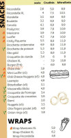 La Frite'rit Belge menu