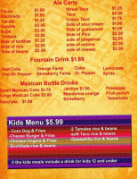 Maria's Mexican Kitchen menu