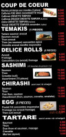 Kichi Sushi menu