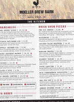 Moeller Brew Barn menu