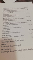 Bar Ristorante Edelweiss menu