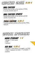 Texas Chicken Grill menu