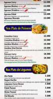 Paris Bangla Curry House menu