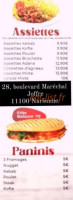 Le Bosphore Narbonne menu