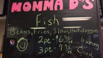 Momma D's menu