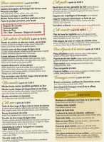 Côté Marine menu